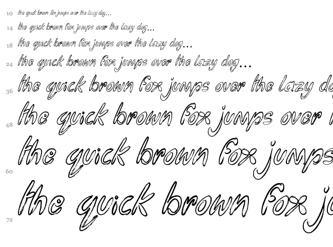 Funga Donga Binge font waterfall